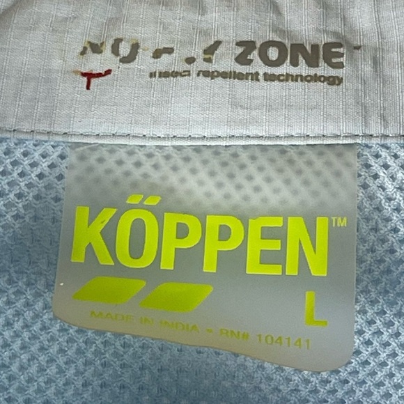 Koppen Large No Fly Zone Insect Repellent Fishing Hiking Camping Button Down Top - Picture 7 of 10